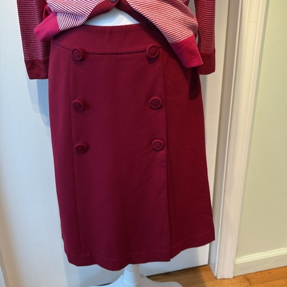 Talbots Knit Faux Wrap A-Line Skirt 4 - Picture 2 of 8